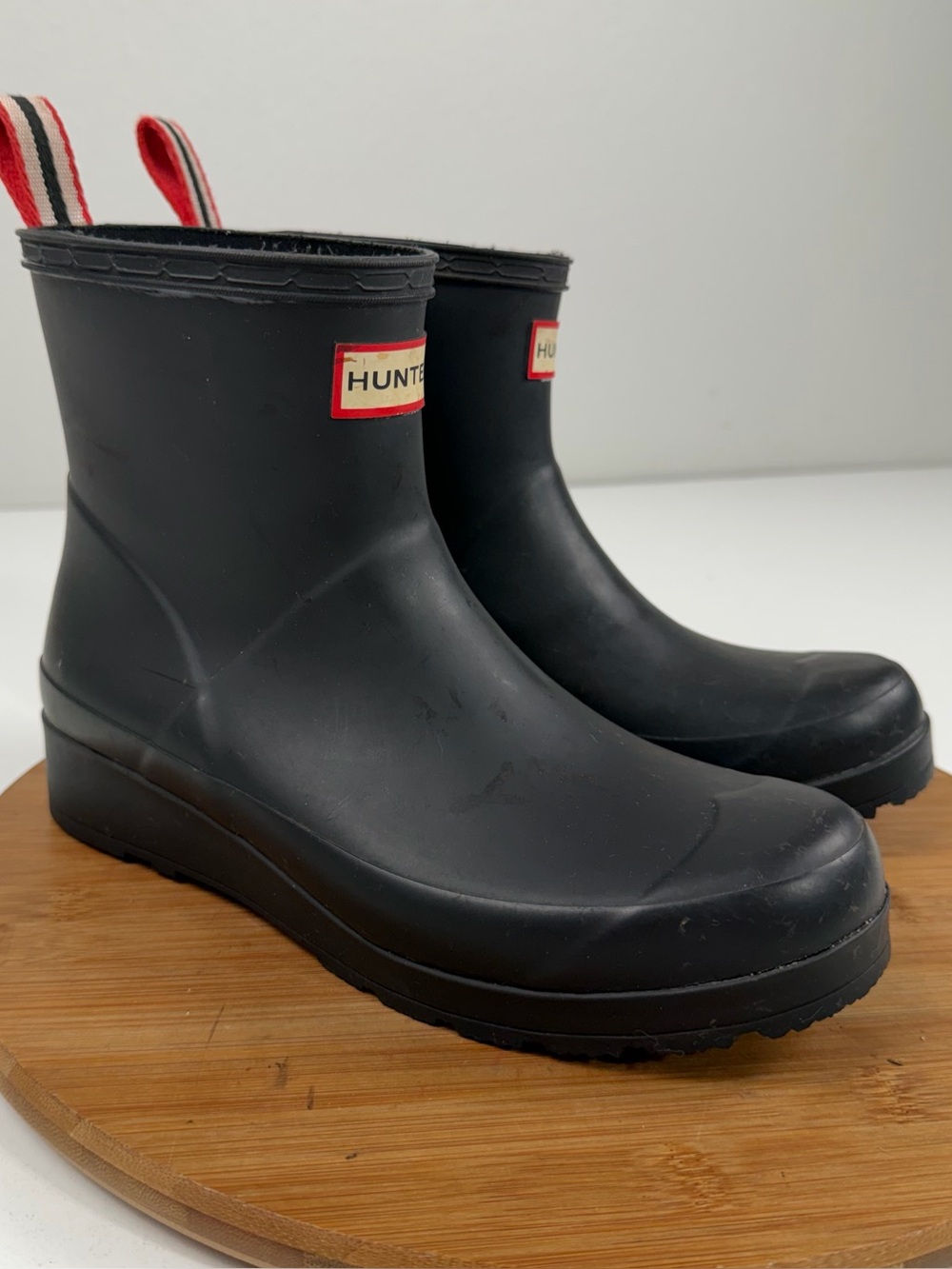 Hunter Original Play Wellington Black Ankle Rain Boots